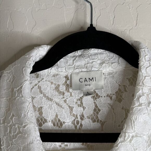 Cami NYC Rosalind Lace Shirt White - Picture 4 of 5